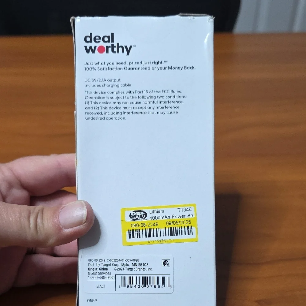 Deal Worthy Power Bank 4000 mAh